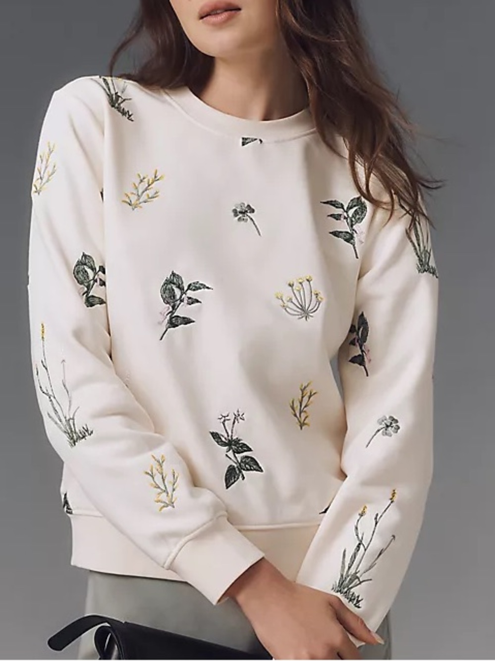 Scotch & Soda Allover Floral Embroidered Sweatshirt Small NEW